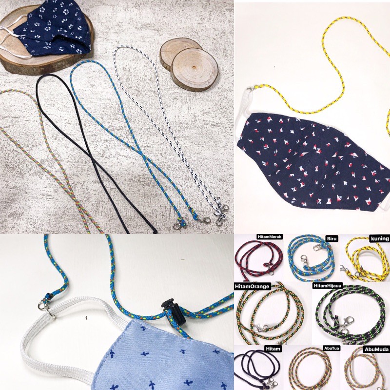 Tali Masker Kalung Masker Tali Gantungan Masker Mask Tali Masker Kalung Masker Tali Gantungan Masker Mask