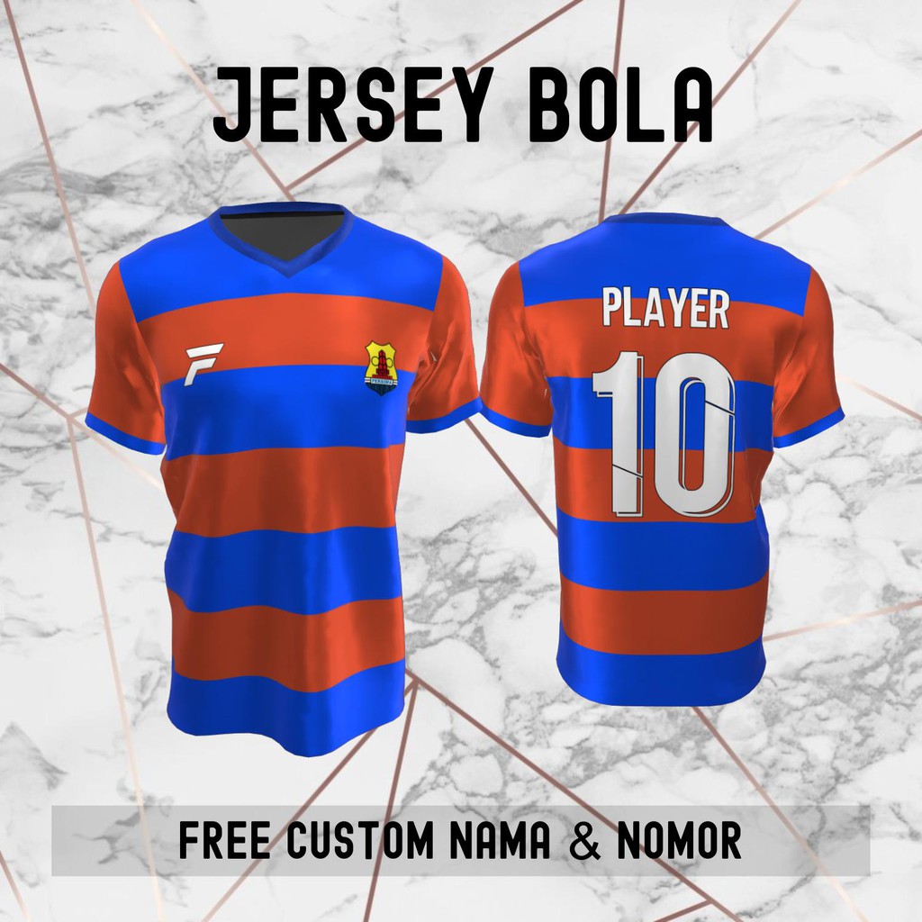 Jersey Persema Malang Klub Bola Baju Kaos Custom Nama dan Nomor Punggung - 253