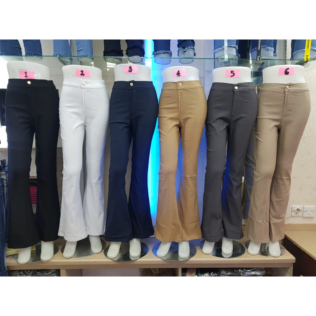 CELANA CUTBRAY SOFT JEANS PREMIUM / Celana Highwaist Cutbray Wanita