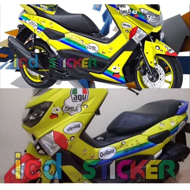 STICKER DECAL NMAX kuning