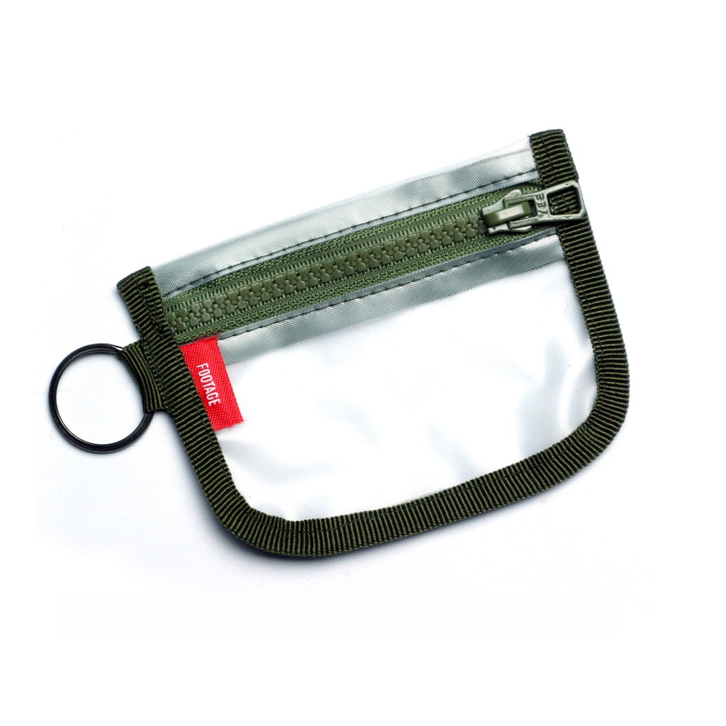 Dompet Kalung Gantung Leher Footage Hangging Wallet Transparan Army