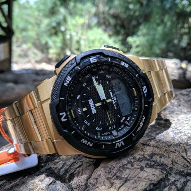 Jam tangan gold skmei