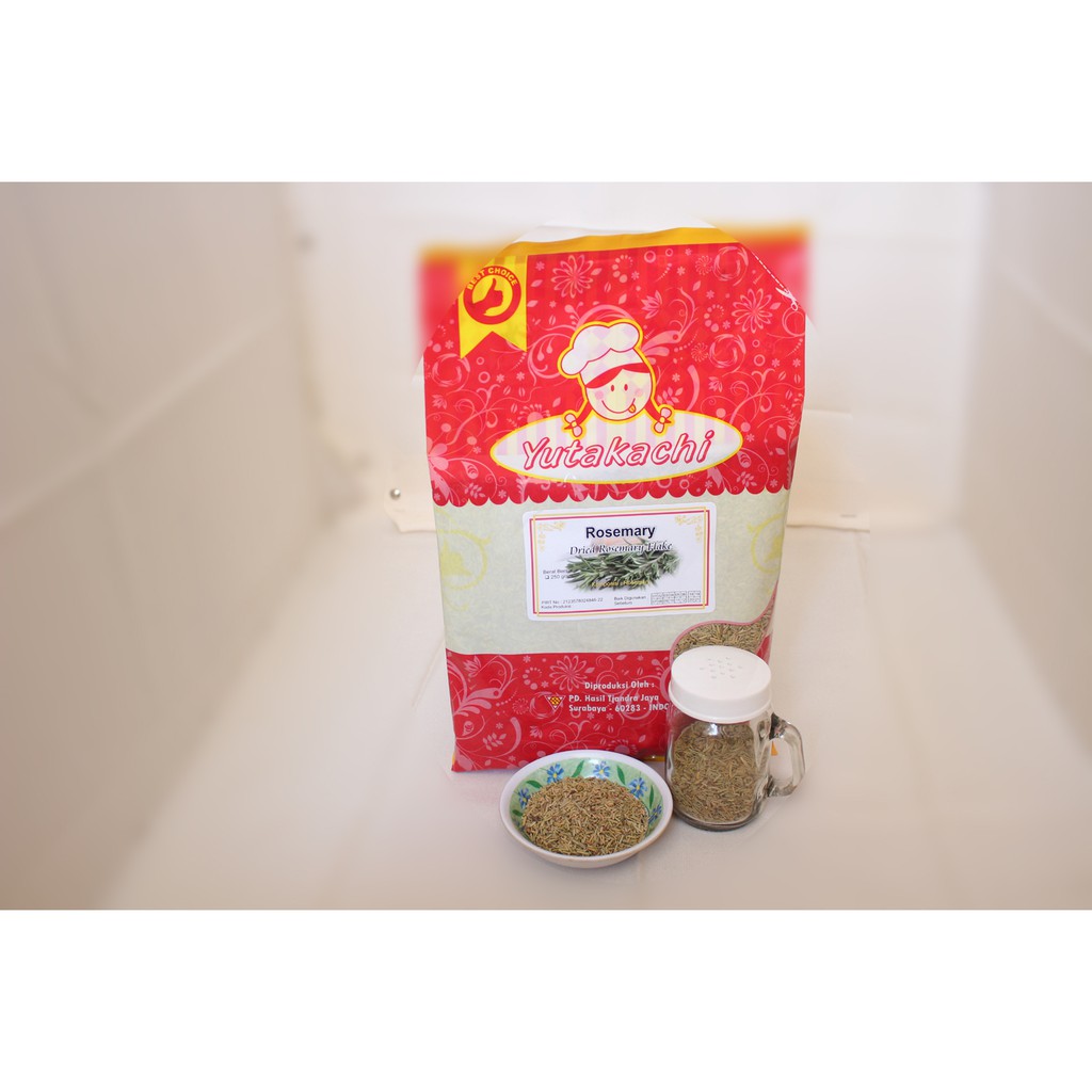 Yutakachi Rosemary 1Kg  ( 4pcs ) @250 Gram / Dried Rosemary / Rosemary Kering / Western Spice / Rempah / Bumbu Kontinental / Pusat Bumbu