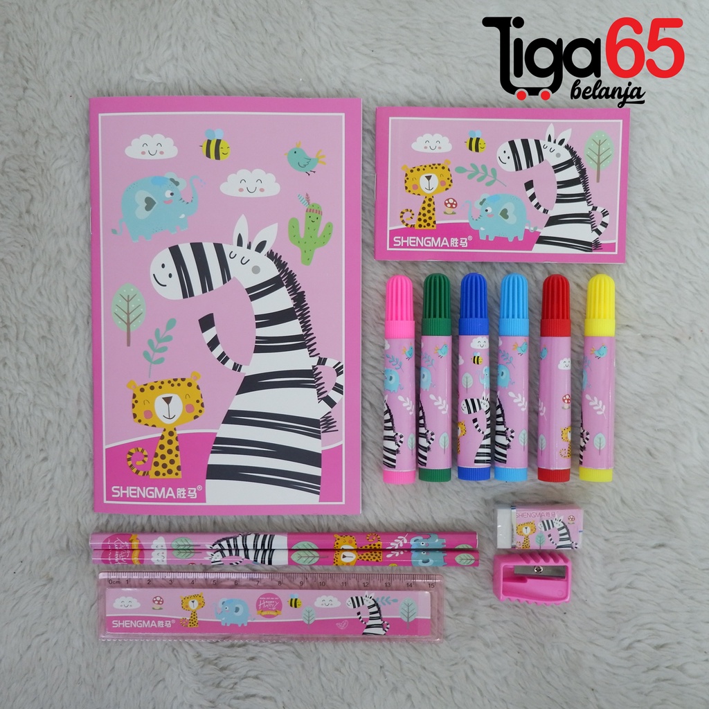 365 STATIONERY SET #41176 Buku &amp; Alat Tulis Anak / Karakter Fancy Gambar Lucu