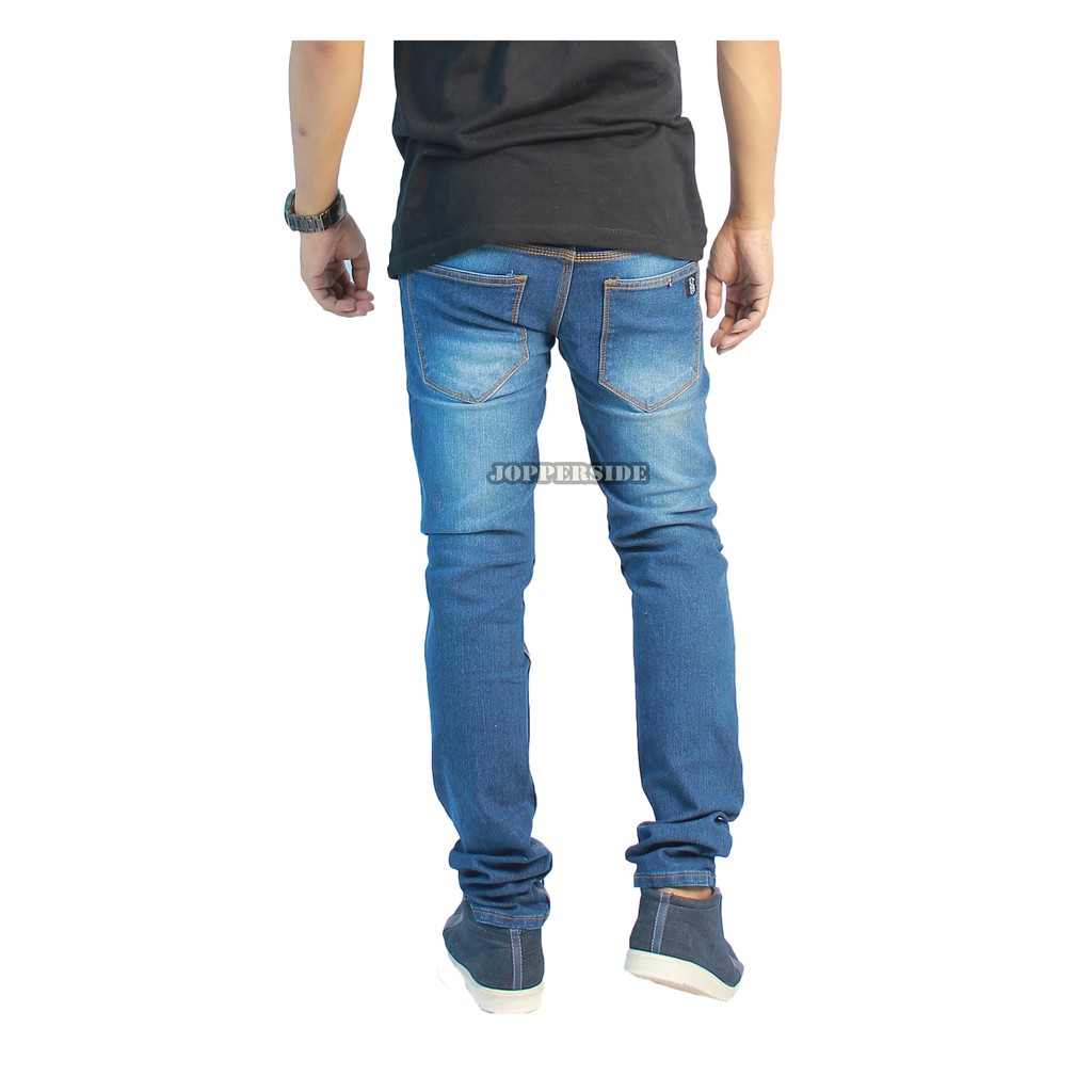 JOPPERSIDE NEVAS CELANA PANJANG JEANS DENIM PRIA PREMIUM NAVY DONGKER GELAP