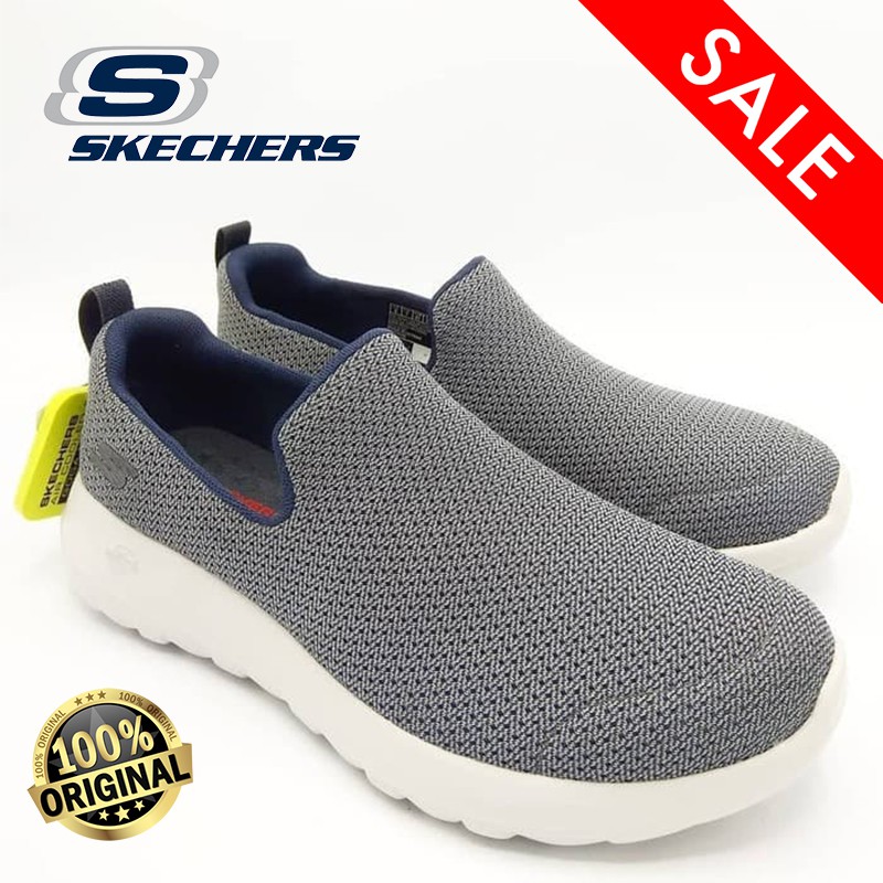 Sepatu Sneaker Pria Skechers Go Walk Max 54641-CHAR - Grey ORI