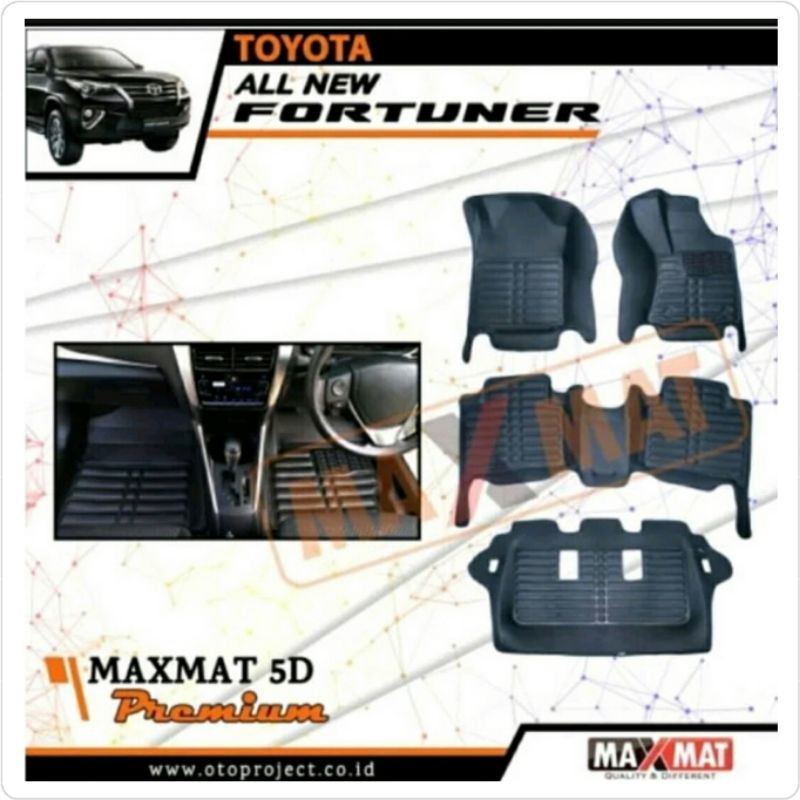Karpet Lantai Fortuner New 2016-ON 5D Maxmat Premium Merk Otoproject