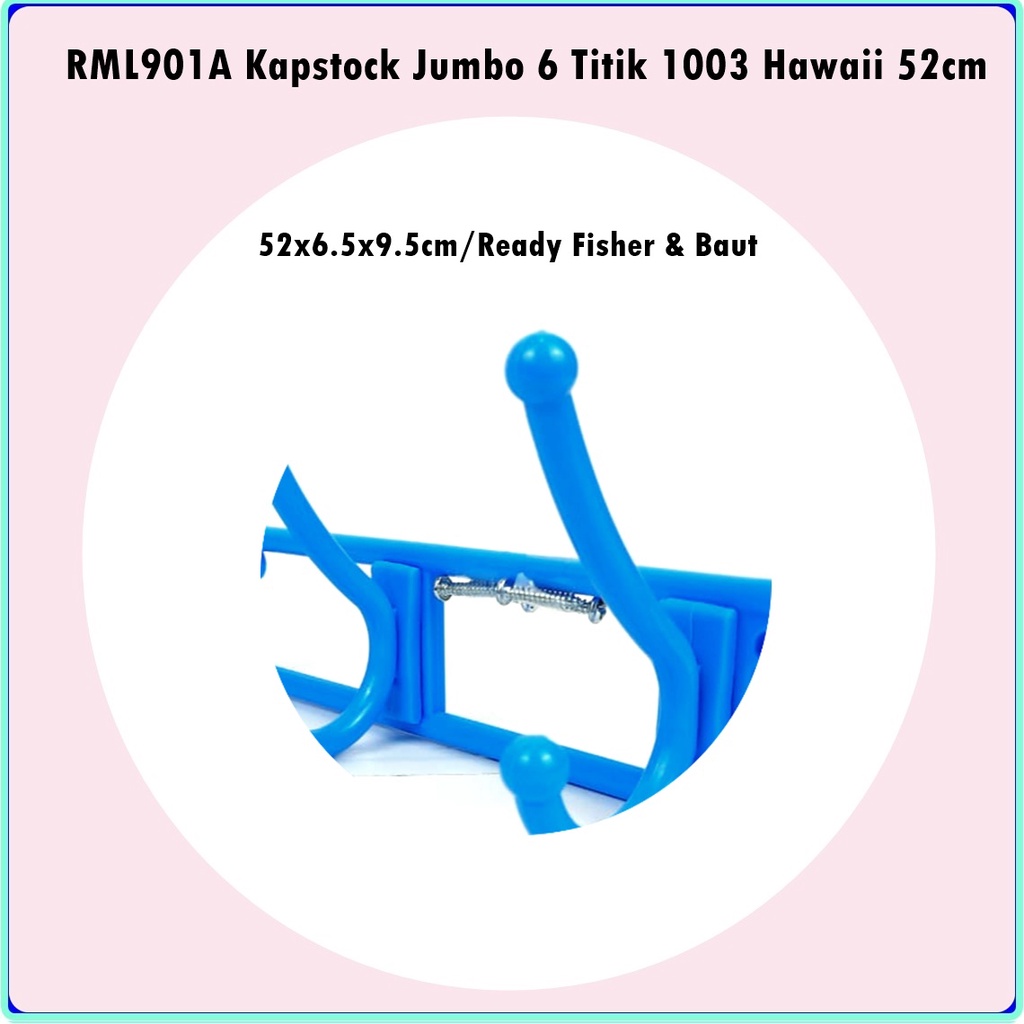 RML901A Kapstock Jumbo/Gantungan Baju 6 Titik 1003 Hawaii 52cm