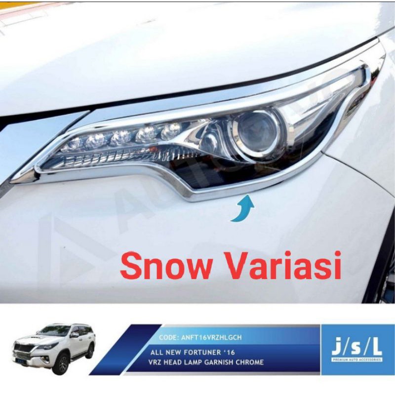 All New Fortuner paket garnis depan dan belakang chrome JSL