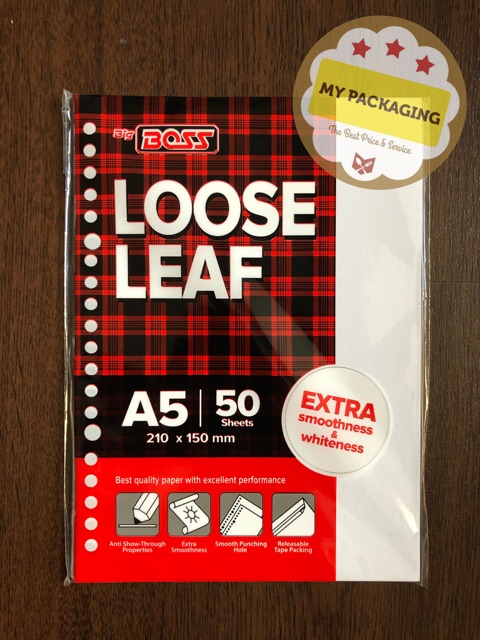 ISI LOOSE LEAF POLOS merek BIG BOSS