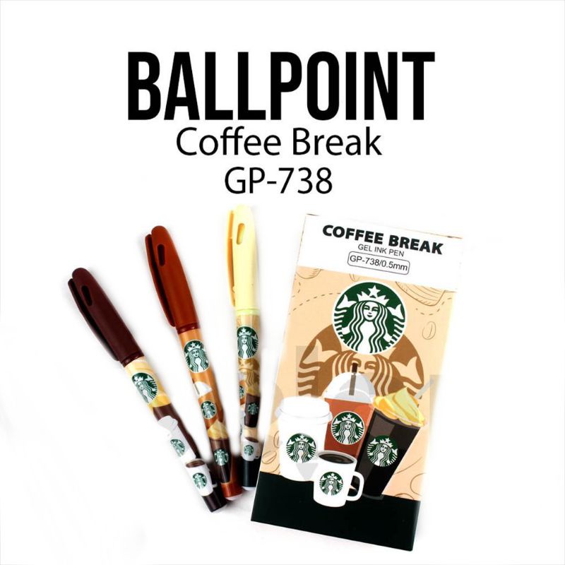 

Pulpen Gel Starbucks Coffee Estetik / 12 Pcs Pulpen Starbucks 738 Viral