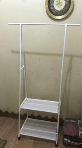 Fasia - Mh X17 Triangle Stand Hanger Rak Buku Pakaian Serbaguna Dengan 4 Roda
