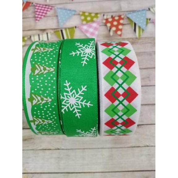 

(NEW ARRIVAL) Pita grossgrain natal 2.5 cm rol 20 yard