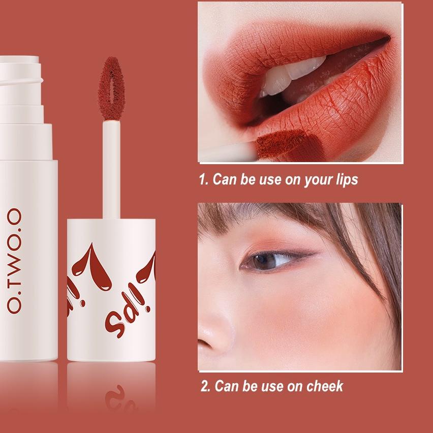 ֎ [BPOM] O.TWO.O Lip Clay Velvet Cream Matte Lipstick Waterproof Lip Tint & Cheek Mud OtwoO Liptint 