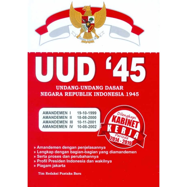 Gramedia Lampung - UUD 45 BESAR UUD NEGARA RI 1945 BESAR + AMANDEMEN