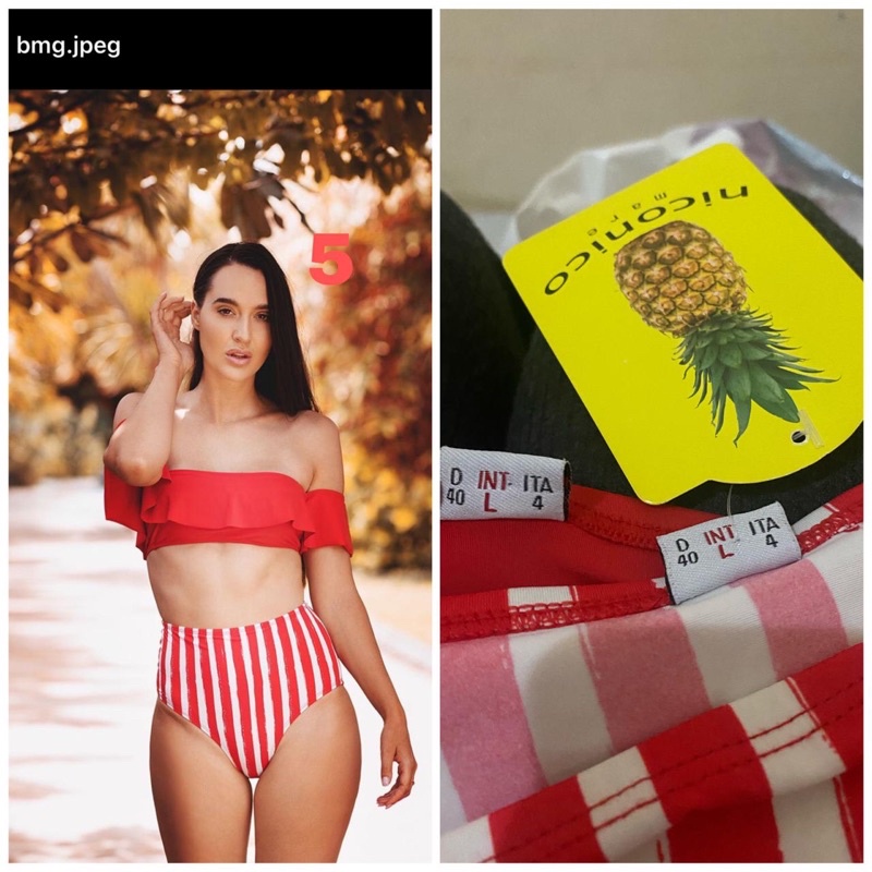 niconico swimwear bikini new bukan preloved