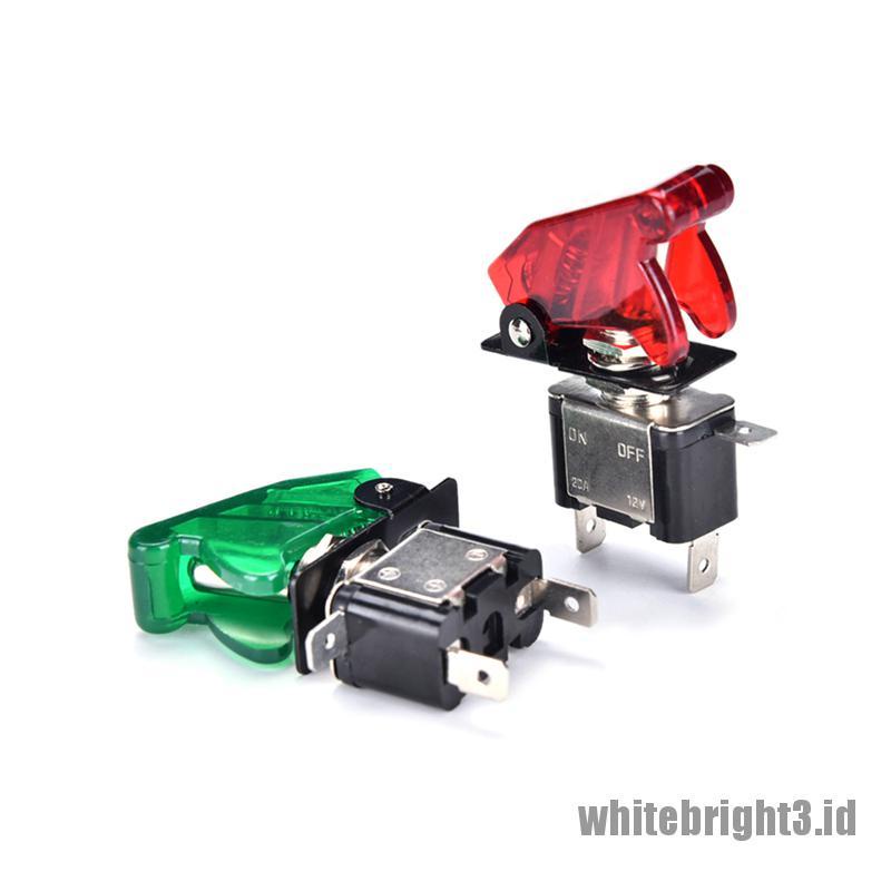 Saklar Rocker ON / OFF Lampu 12V 20A Universal Warna Putih Untuk Mobil Balap