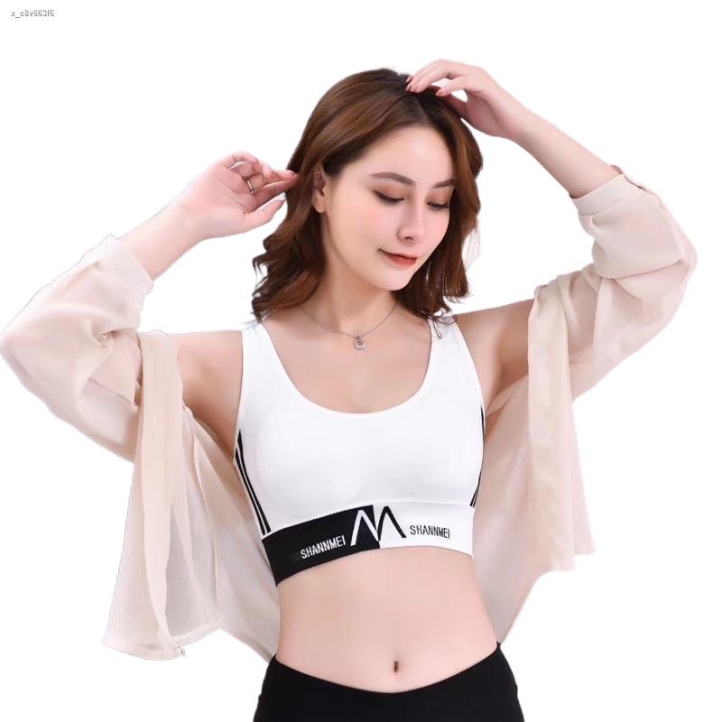 Tmall88 Bra Sport Gym Bra Olahraga Push Up Wanita Tanpa Kawat Sexy Import