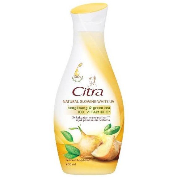 Citra Hand Body Lotion Natural Glowing White UV 210ml