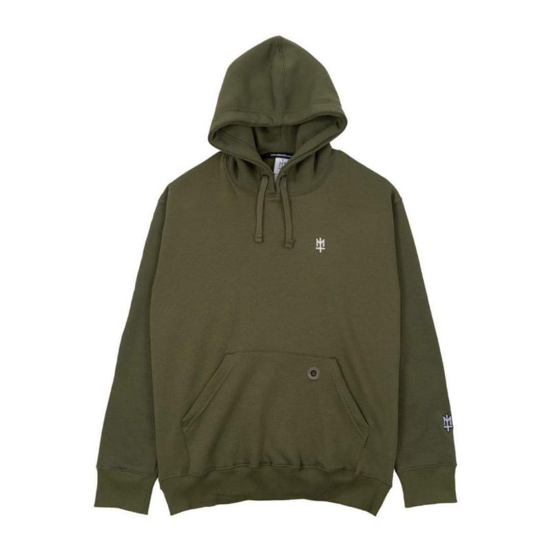 Hoodie - Maternal Disaster - "FESTLA" - Green Olive