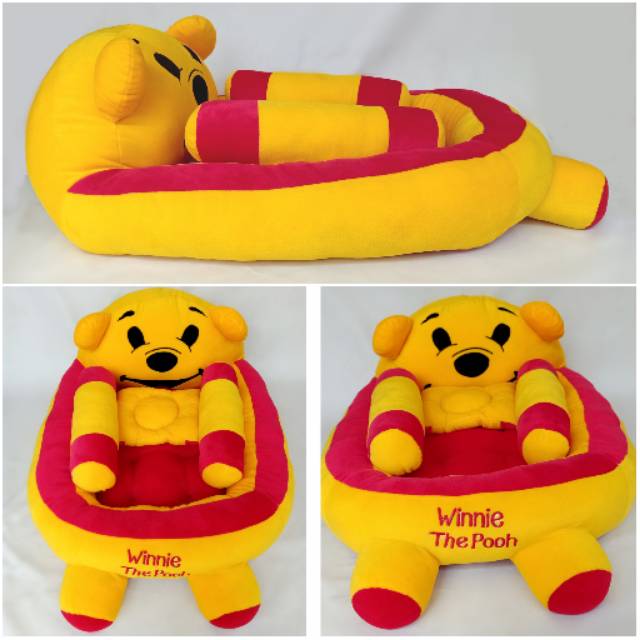 Kasur Bayi Karakter Plus Bantal Guling Winie The Pooh