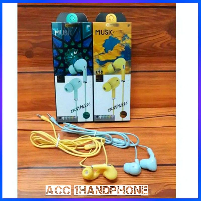 Extra Bass U28 Macaron Headset Hifi / Hf U28 Macaron + Pack