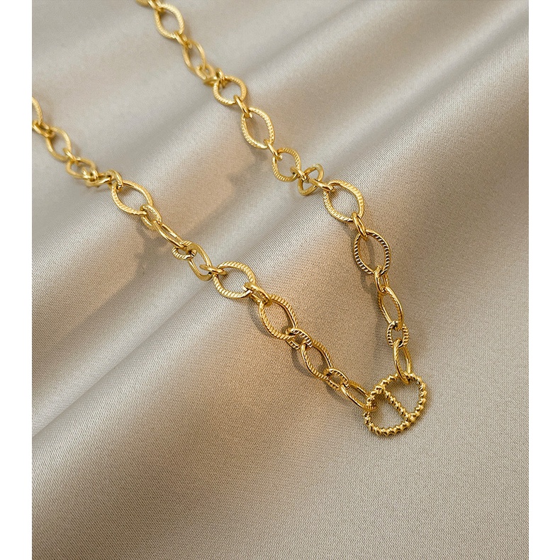 Kalung titanium steel Hidung Babi Fashion