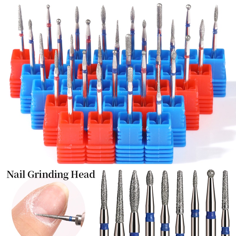 1pcs Mini Carbite Nail Drill Bits Manicure Drill Untuk Milling Cutter Mesin Listrik Kikir Kuku Buffer Peralatan Nail Art