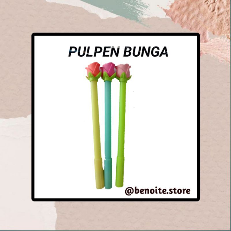 

pulpen bunga mawar