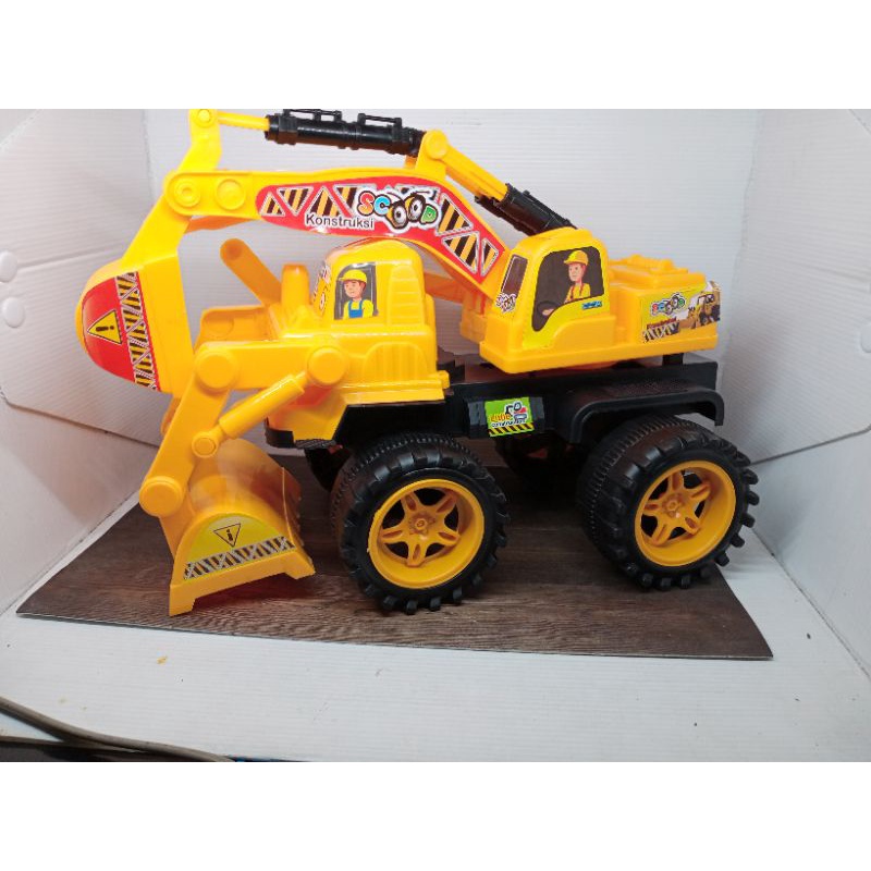 toko mainan murah Mainan anak laki laki Mobil konstruksi  Keruk Mobil Doser Mobil Bego ukuran besar/