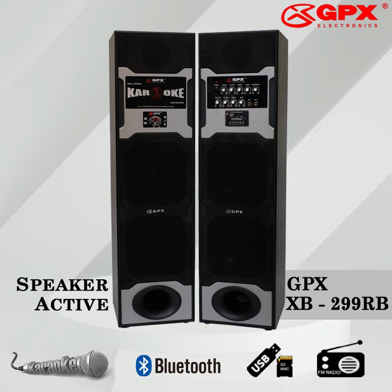 Speaker Aktif GPX XB 299RB / XB299R / XB299RB HIFI Stereo Active Speaker