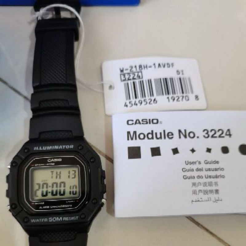 READY. BISA COD!!! Casio General Digital W-218H-1AVDF / W218H / W218H1A