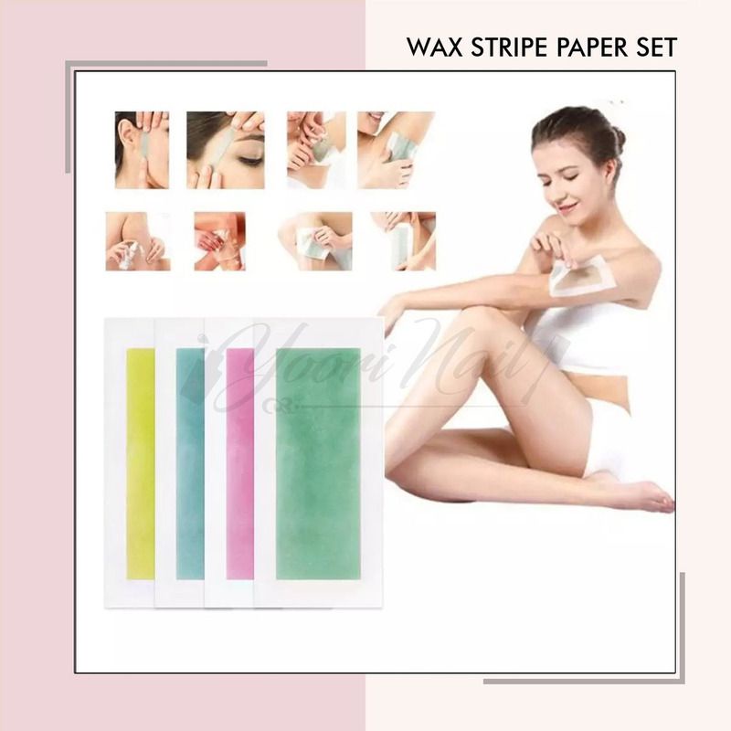 10pcs Wax Stripe Paper set double sided waxing paper kertas waxing