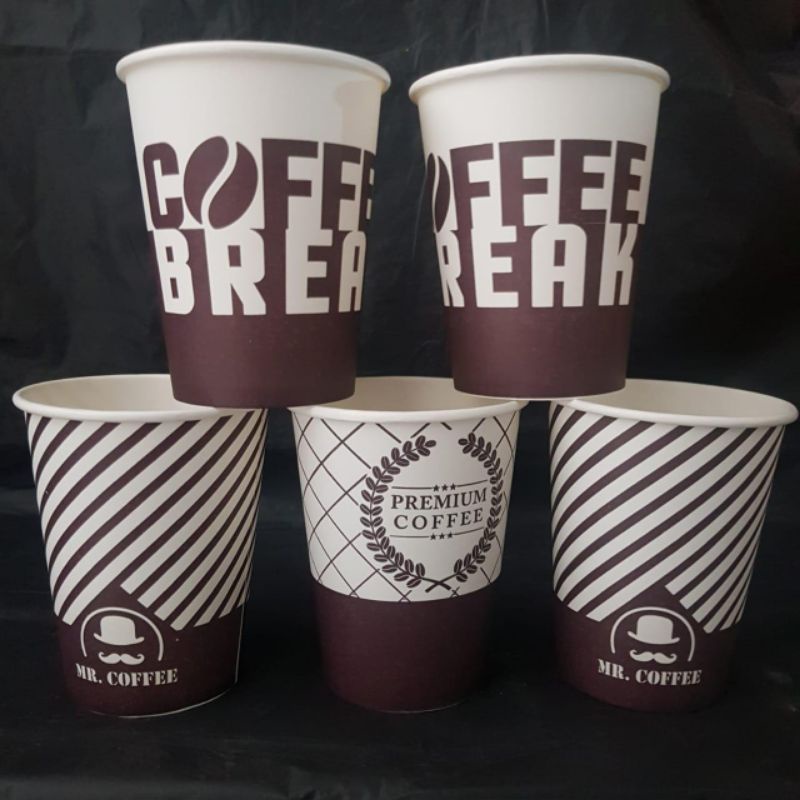 GELAS PAPER CUP 9 OZ MOTIF ISI 50 CUP/ROL