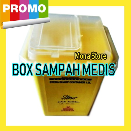 Tempat Sampah Medis Limbah Medis - Jarum 1 Liter