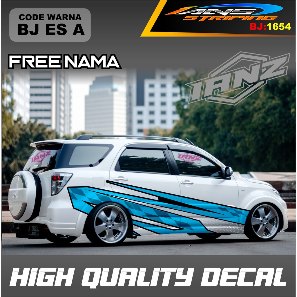 DECAL STIKER MOBIL TERIOS TERMURAH / VARIASI STICKER DECAL MOBIL AVANZA XENIA INNOVA / STIKER MOBIL