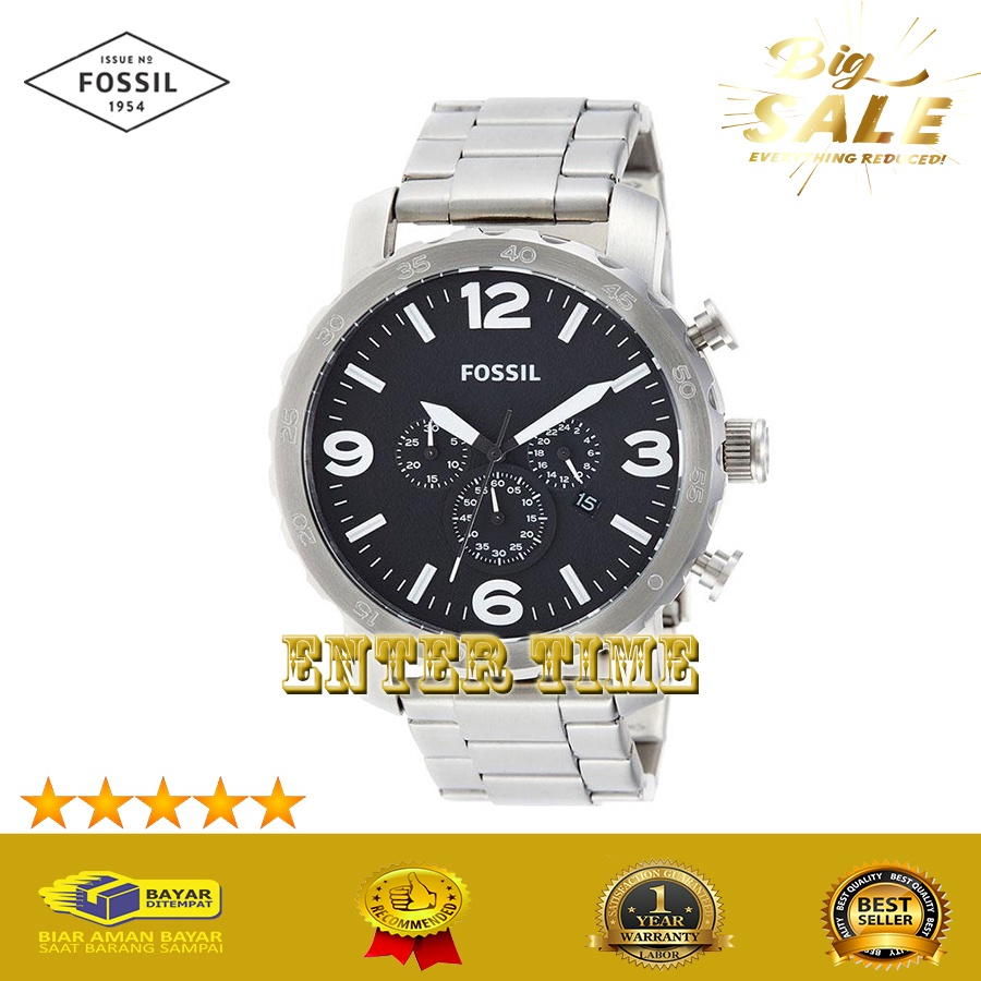 CASHBACK  JAM TANGAN PRIA IMPORT TERBARU F0551L JR1353 JR 1353 QUARTZ STAINLESS STEEL DIAL BLACK JAM