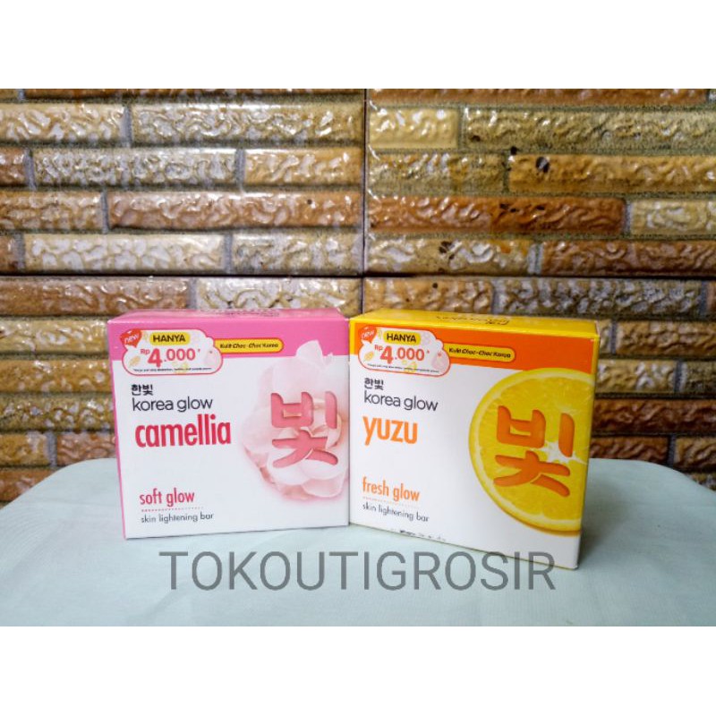 Baru Termurah Sabun Mandi Korea Glow 85 Gram Yuzu / Camellia - Bar Soap Murah - Sabun Batangan Wangi