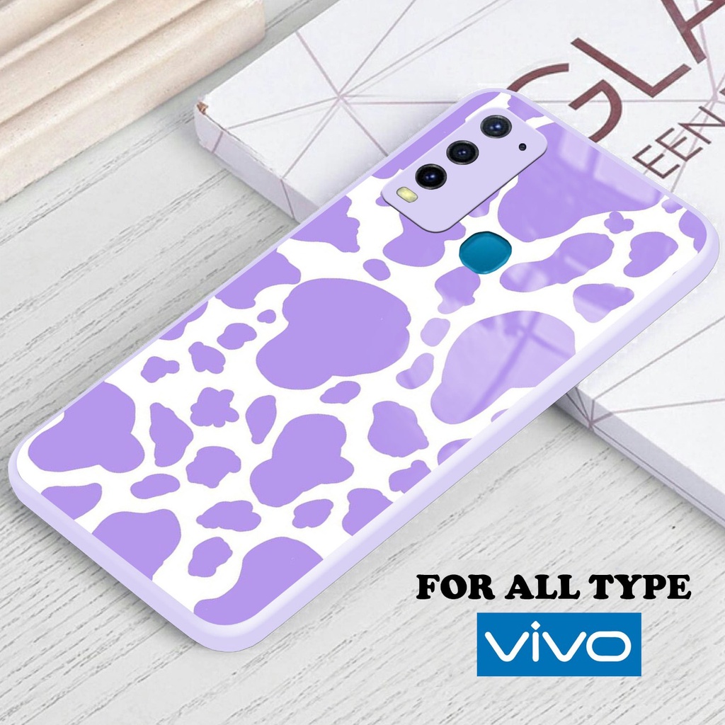[FC03] Softcase Kaca Warna Lilac/Ungu For Type Vivo Y17 Y15 Y12 Y95 Y93 Y91 Y15s Y20/Y20s Y21/Y21s  