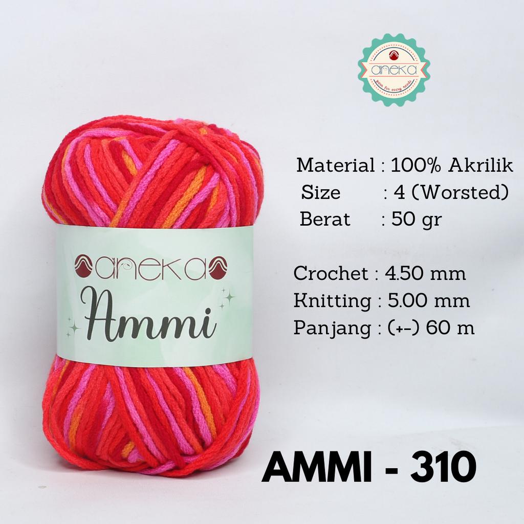 Benang Rajut Ammi / 100% Acrylic / 6 Ply Akrilik - 310