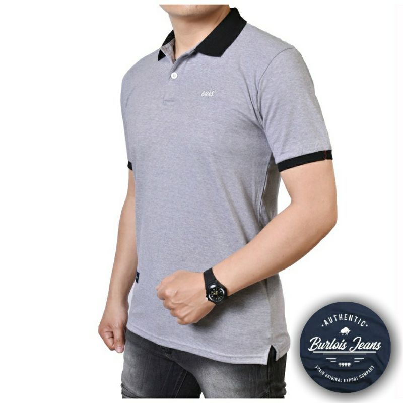 Kaos Kerah Burlois Polo Burlois Original//katun gerimis