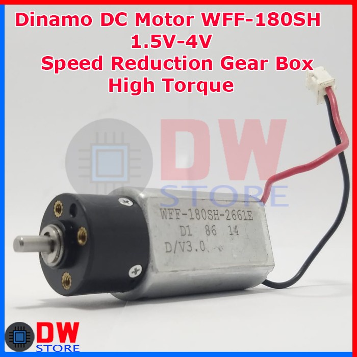Dinamo DC Motor WFF-180SH Speed Reduction Gearbox Planetary Gear 3V