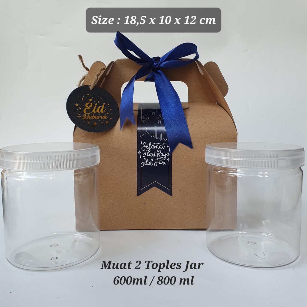 

Dus Box Cookies Muat Toples Jar Tabung 600ml 800ml Kotak Kue Hampers Lebaran Idul Fitri