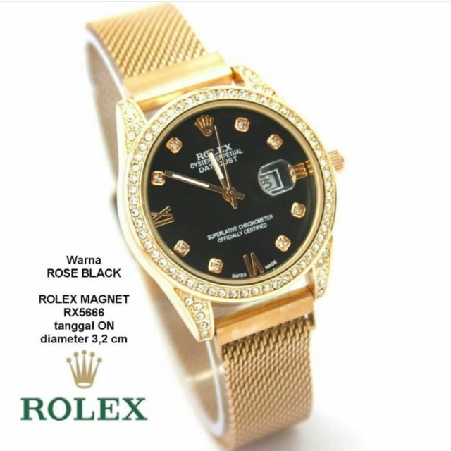 Jam tangan wanita Rolex magnet