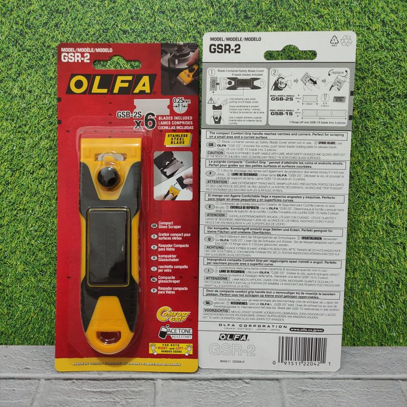 

Pengikis Tangan OLFA 232B (GSR-2) G-Scraper Slim Glass Mini Scraper JAPAN