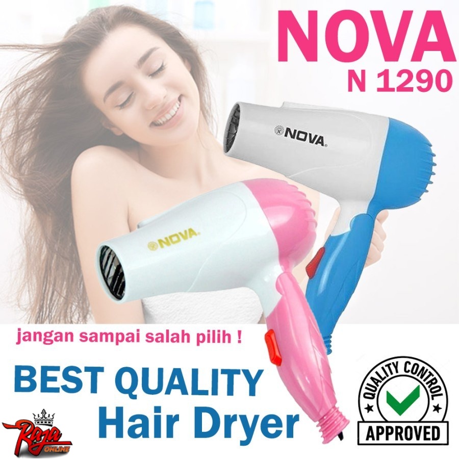 N1290- Pengering Rambut Mini Travel Hairdryer Rambut Lipat