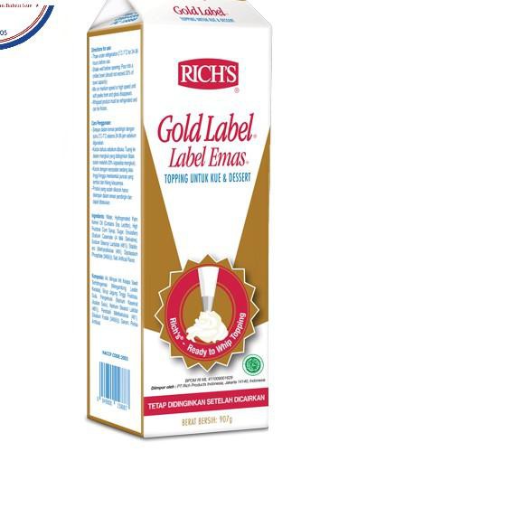 

-855 Rich Gold Label Whipping Cream 907 gram *