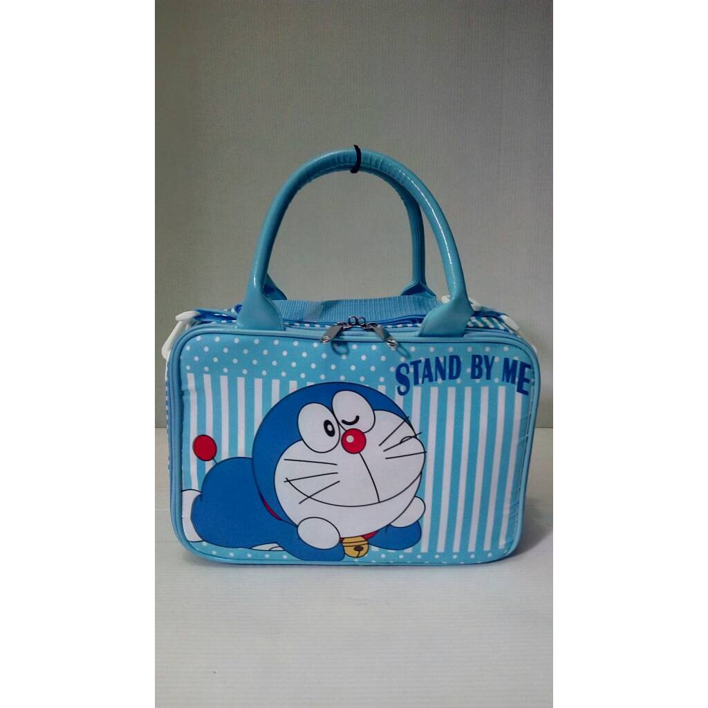 Travel bag mini kanvas Doraemon, Tas anak TK