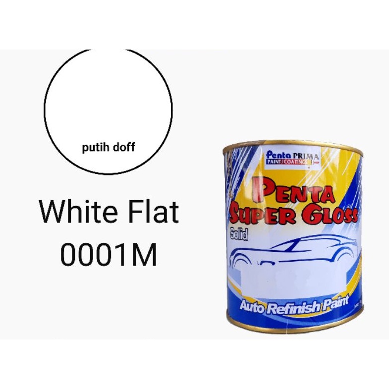 Penta Super Gloss White Flat / putih doff 0001M 200gr