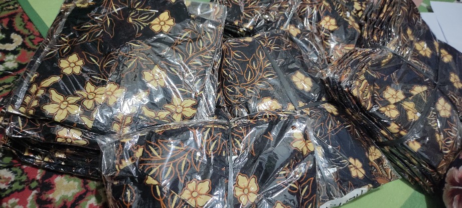 Size M. L. Xl. 2l.3l.4l .. Bswart Batik Hrb026 Kenongo  Hem Pendek Padi Pekalongan M L Xl Batik